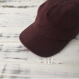 NORSE PROJECTS burgundy wool cap